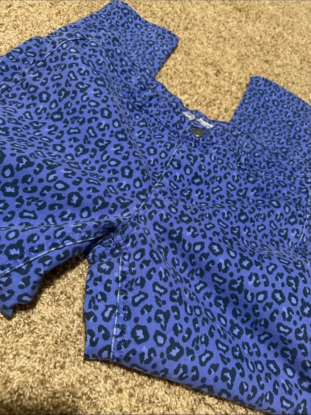 Wonder Nation blue animal print pull-on pants (XL 14/16 plus) - EUC!